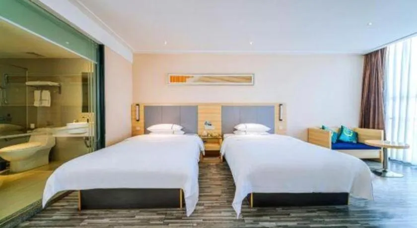 Bed in City Comfort Inn Guilin Quanzhou Zhongxin Square