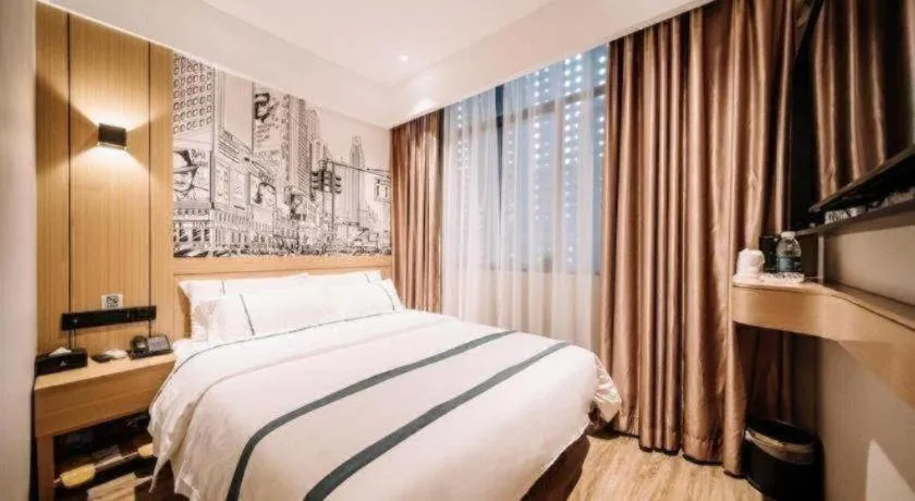 Bed in City Comfort Inn Nanchang Gaoxin Avenue Metro Station Aixi Lake