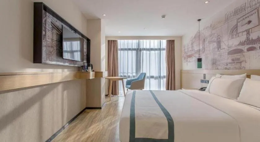 Bed in City Comfort Inn Nanchang Gaoxin Avenue Metro Station Aixi Lake