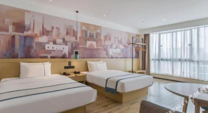 Bed in City Comfort Inn Nanchang Gaoxin Avenue Metro Station Aixi Lake