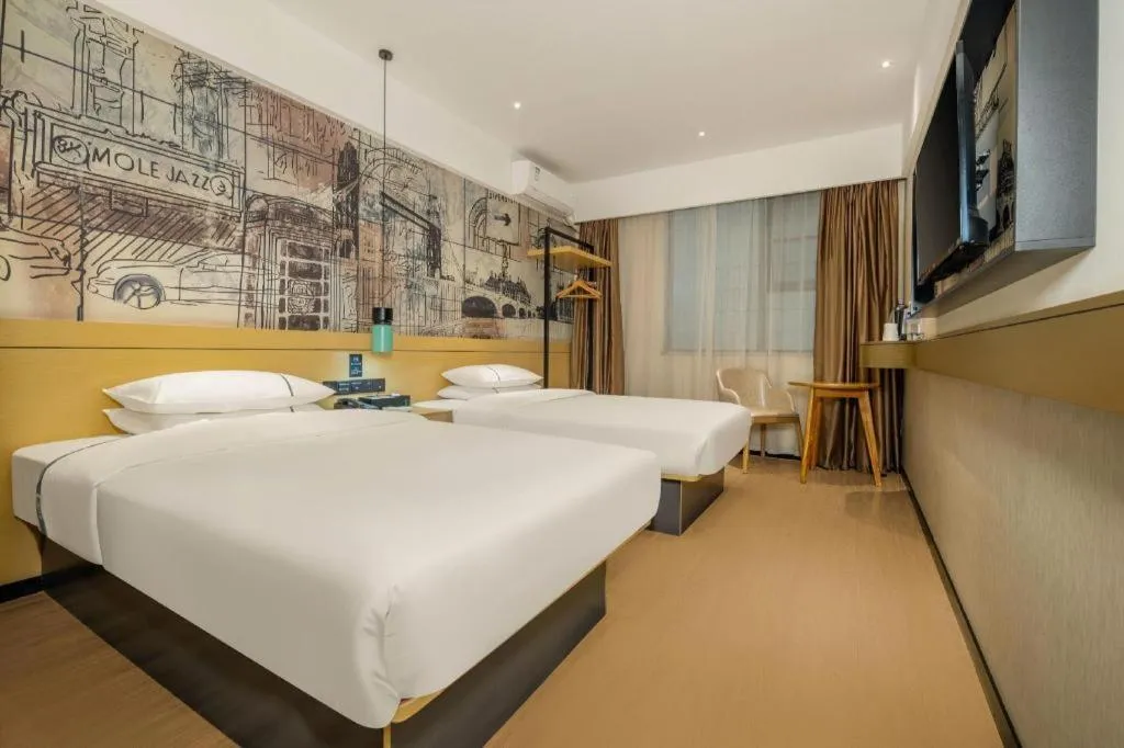 Bed in City Comfort Inn Beiliu Yongfeng Plaza Chengnan Bus Station