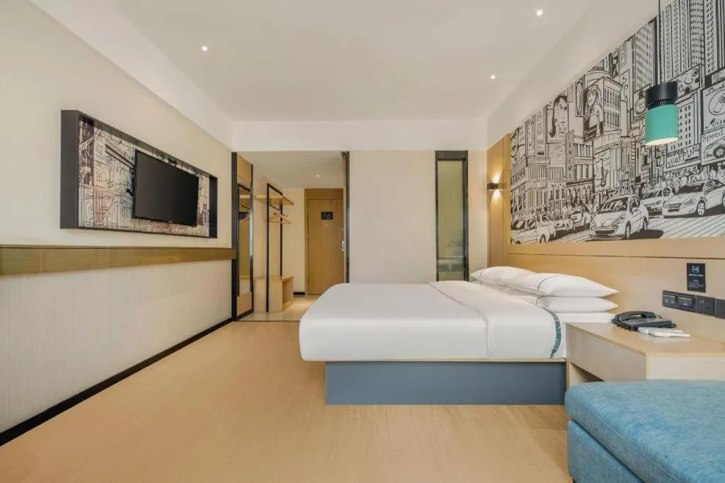 Bed in City Comfort Inn Beiliu Yongfeng Plaza Chengnan Bus Station