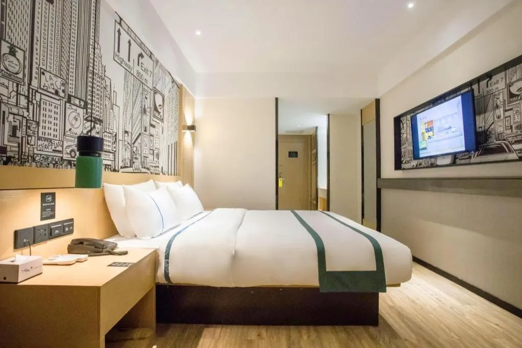 Bed in City Comfort Inn Beiliu Yongfeng Plaza Chengnan Bus Station