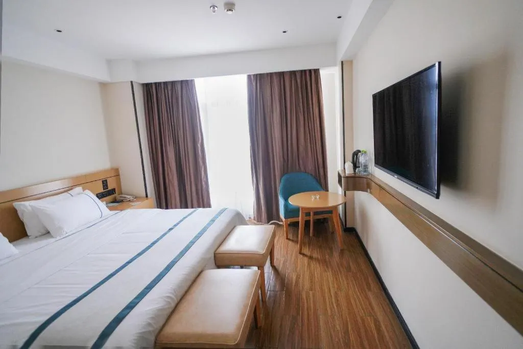 Bed in City Comfort Inn Zhanjiang Xuwen Port Wharf Passenger Station