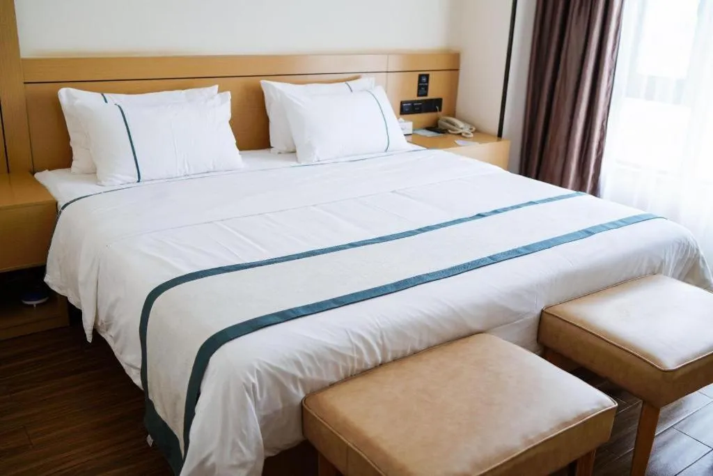 Bed in City Comfort Inn Zhanjiang Xuwen Port Wharf Passenger Station