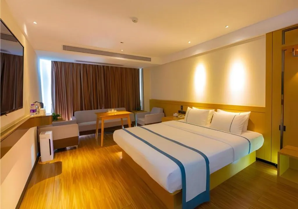 Bed in City Comfort Inn Zhanjiang Xuwen Port Wharf Passenger Station