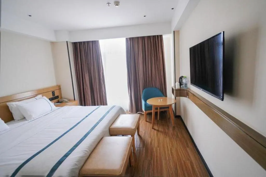 Bed in City Comfort Inn Zhanjiang Xuwen Port Wharf Passenger Station