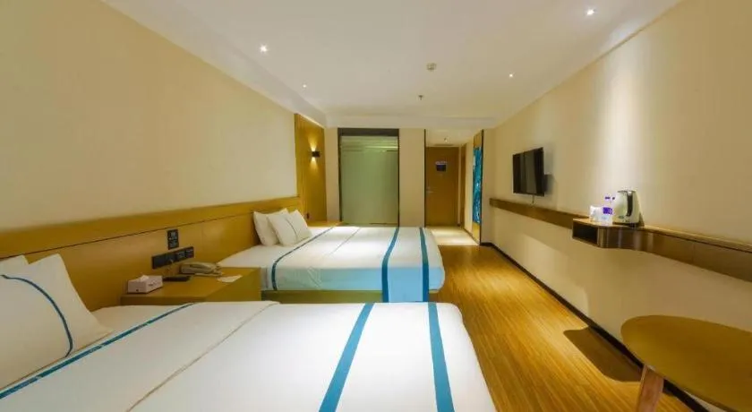 Bed in City Comfort Inn Zhanjiang Xuwen Port Wharf Passenger Station