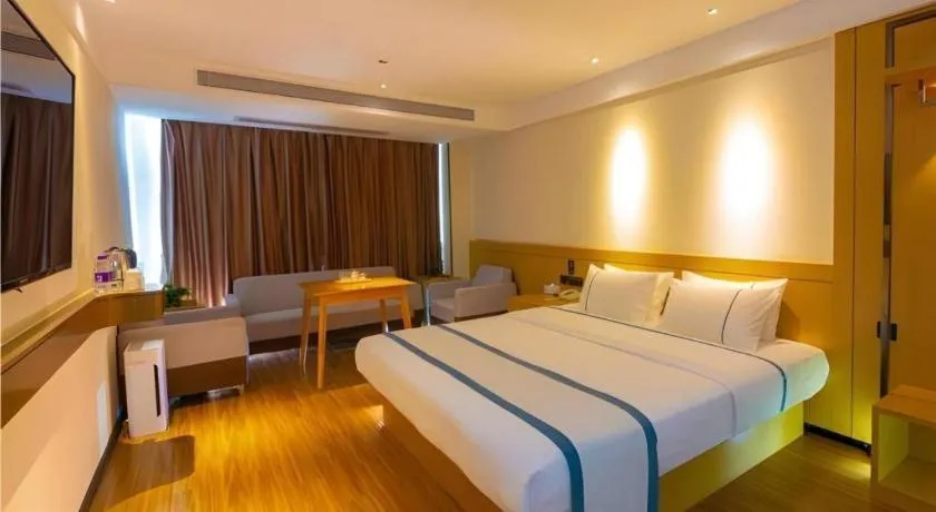 Bed in City Comfort Inn Zhanjiang Xuwen Port Wharf Passenger Station