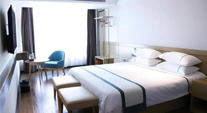 Bed in City Comfort Inn Zhanjiang Xuwen Port Wharf Passenger Station