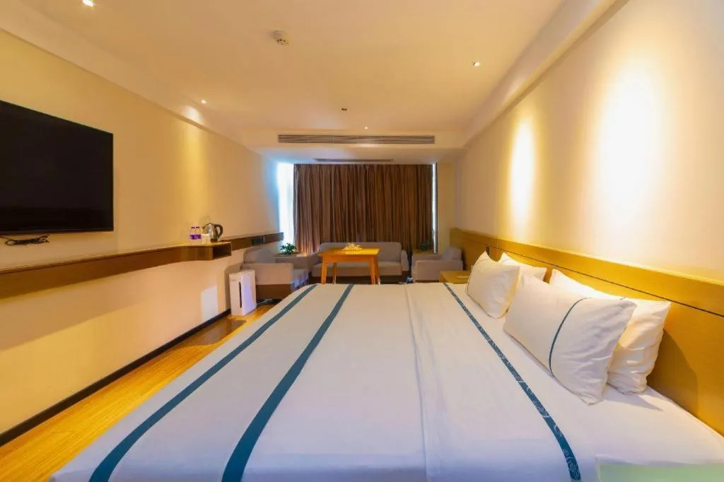 Bed in City Comfort Inn Zhanjiang Xuwen Port Wharf Passenger Station