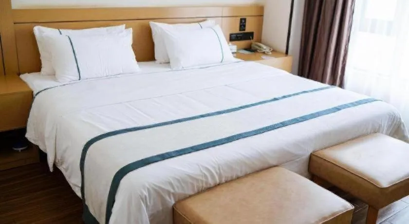 Bed in City Comfort Inn Zhanjiang Xuwen Port Wharf Passenger Station
