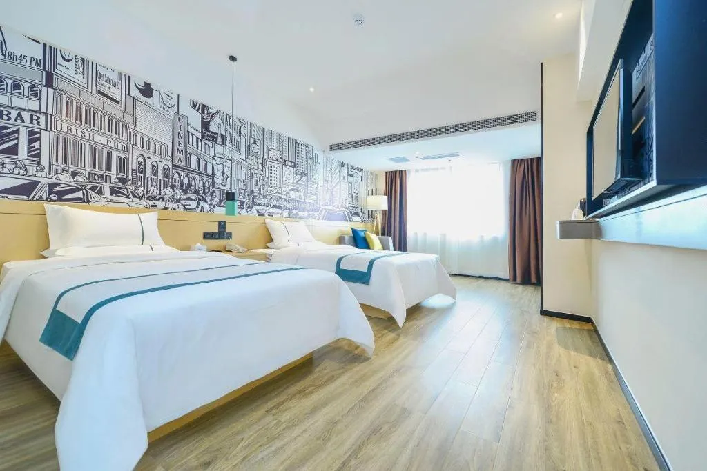 Bed in City Comfort Inn Chongqing Huangguan Dafuti