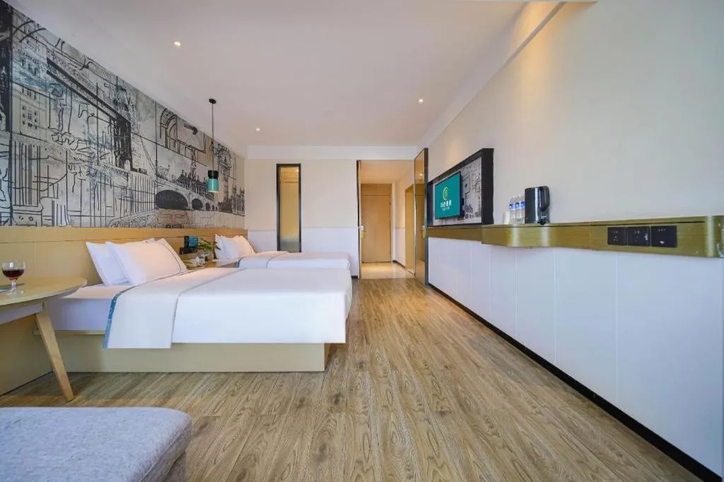 Bed in City Comfort Inn Chongqing Huangguan Dafuti