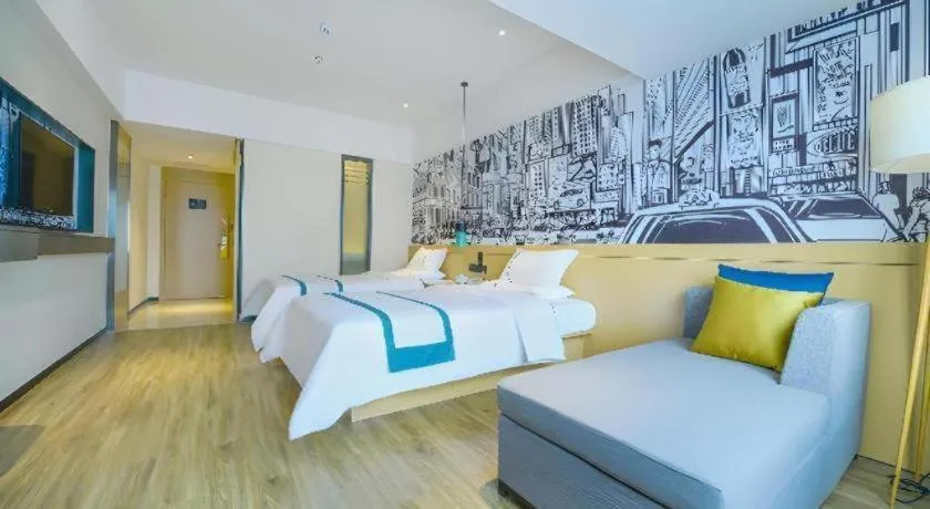 Bed in City Comfort Inn Chongqing Huangguan Dafuti