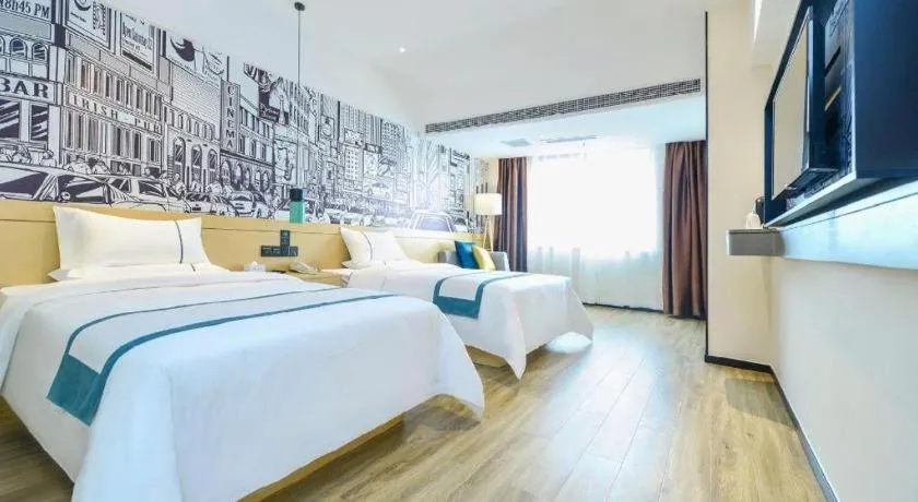 Bed in City Comfort Inn Chongqing Huangguan Dafuti