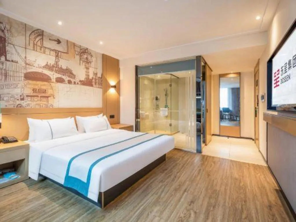 Bed in City Comfort Inn Xiantao Avenue Wangzhou Bridge Wushang