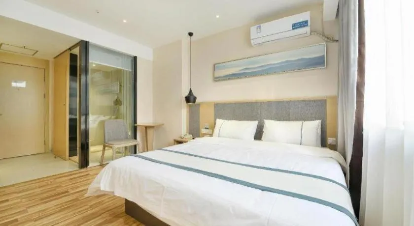 Bed in City Comfort Inn Wuhan Xinzhou Mo'er Cheng