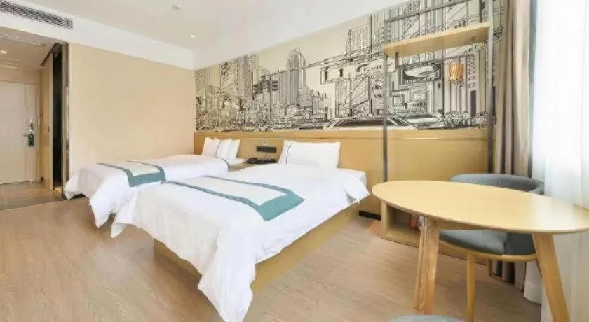 Bed in City Comfort Inn Wuhan Xinzhou Mo'er Cheng