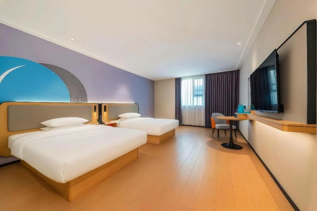 Bed in City Comfort Inn Guigang Pingnan Bus Station Jiangbin Park