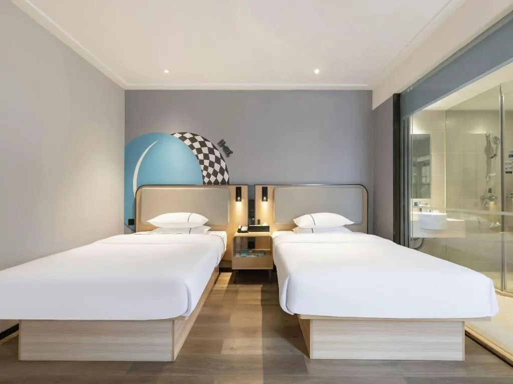 Bed in City Comfort Inn Guigang Pingnan Bus Station Jiangbin Park