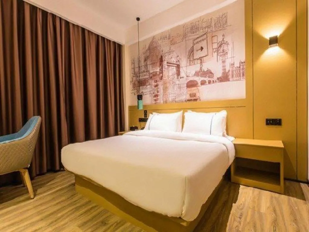 Bed in City Comfort Inn Guigang Pingnan Bus Station Jiangbin Park