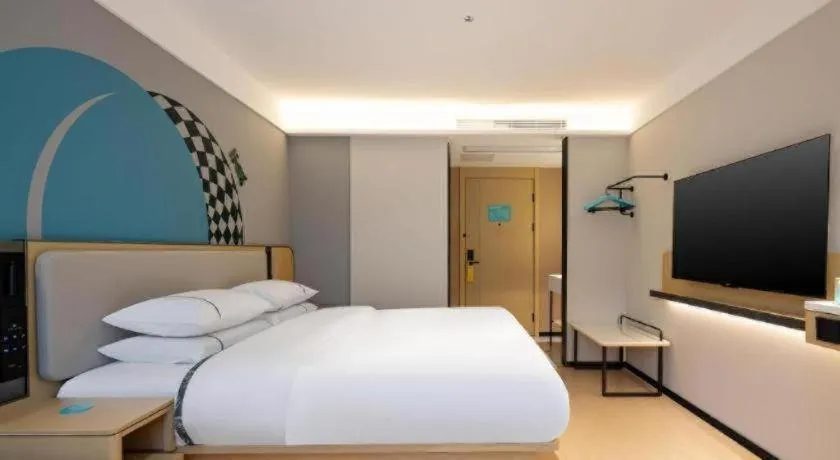 Bed in City Comfort Inn Guigang Pingnan Bus Station Jiangbin Park