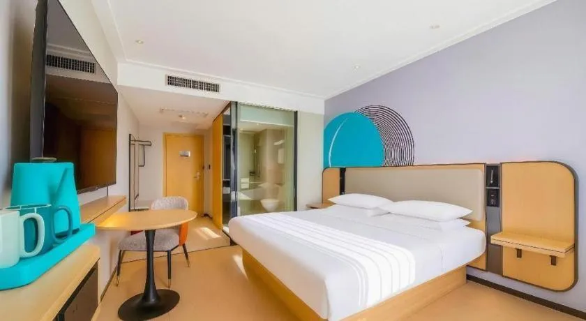 Bed in City Comfort Inn Guigang Pingnan Bus Station Jiangbin Park