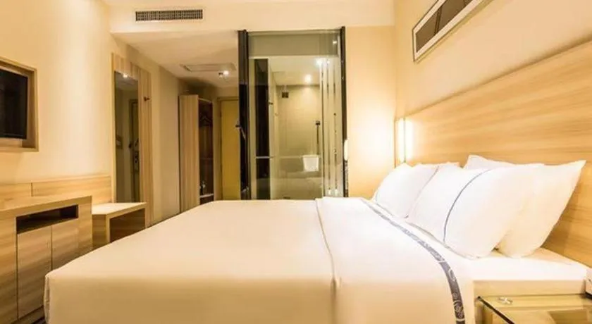 Bed in City Comfort Inn Guigang Pingnan Bus Station Jiangbin Park