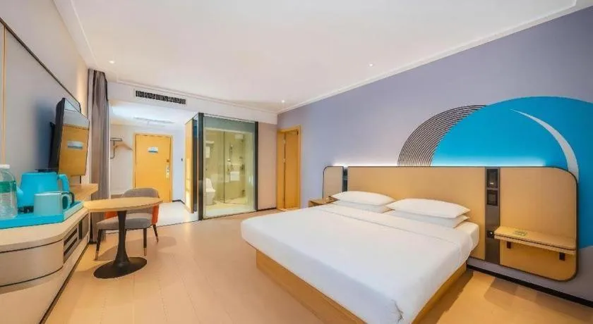 Bed in City Comfort Inn Guigang Pingnan Bus Station Jiangbin Park