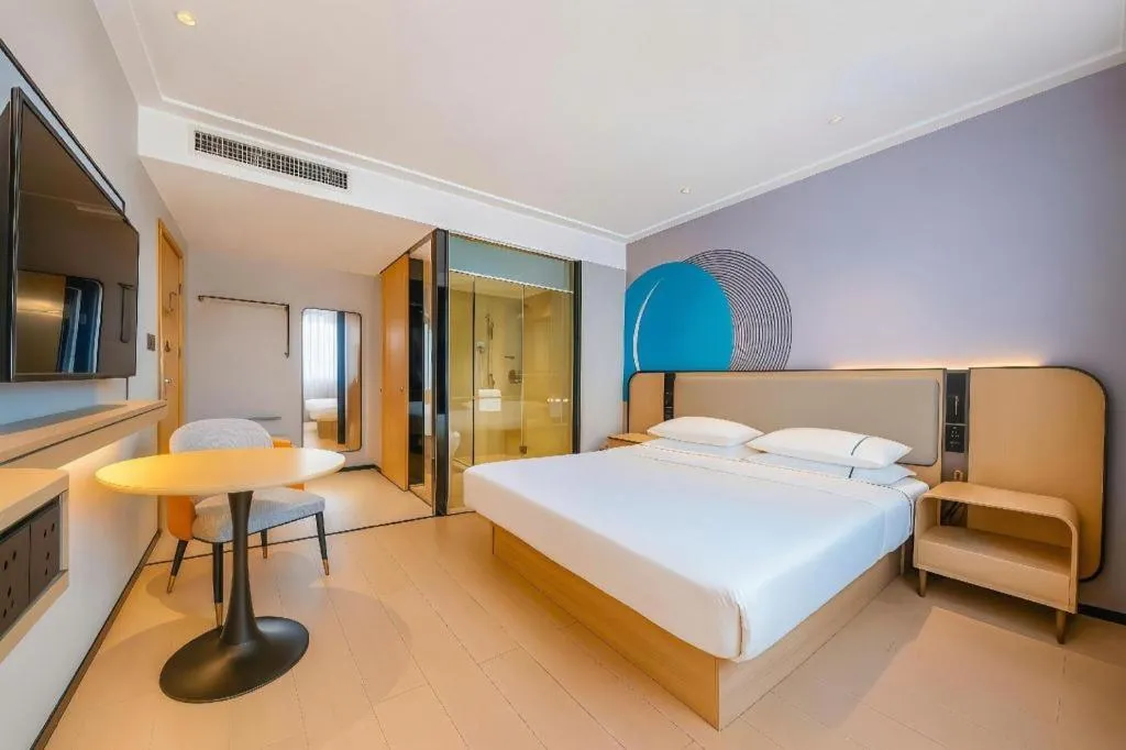 Bed in City Comfort Inn Guigang Pingnan Bus Station Jiangbin Park