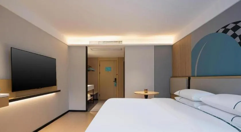 Bed in City Comfort Inn Guigang Pingnan Bus Station Jiangbin Park