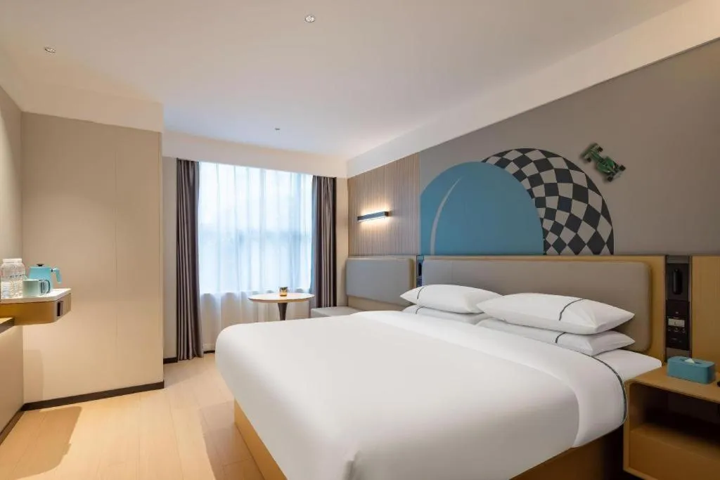 Bed in City Comfort Inn Guigang Pingnan Bus Station Jiangbin Park