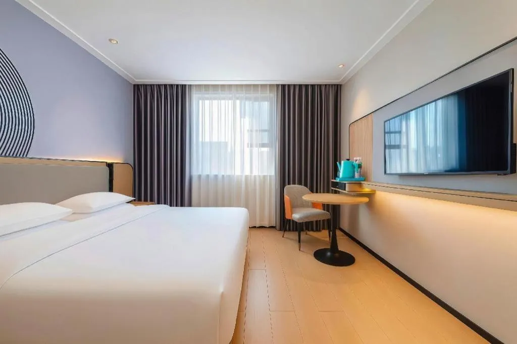 Bed in City Comfort Inn Guigang Pingnan Bus Station Jiangbin Park