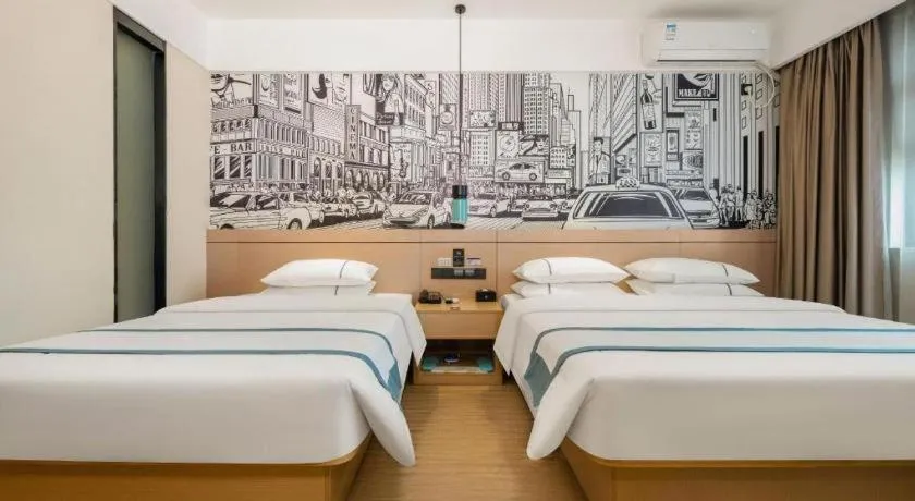 Bed in City Comfort Inn Nanning Shuangyong Road Guangxi Medical University