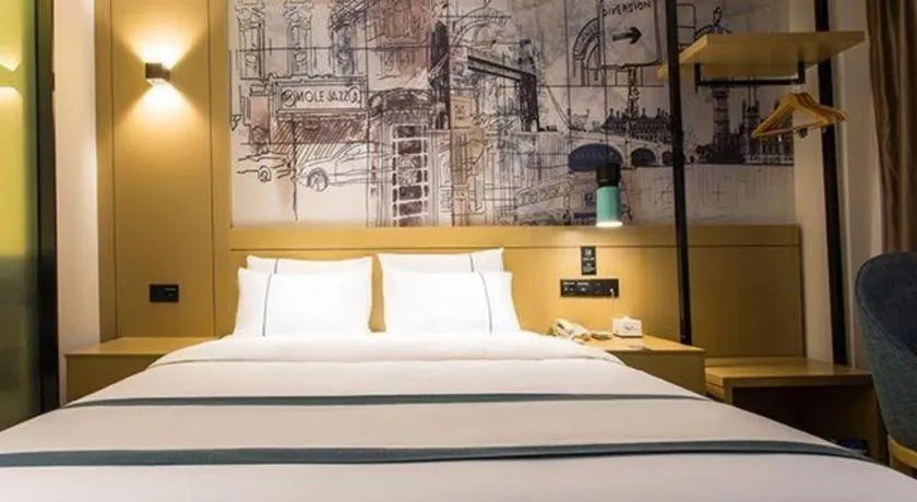 Bed in City Comfort Inn Nanning Shuangyong Road Guangxi Medical University