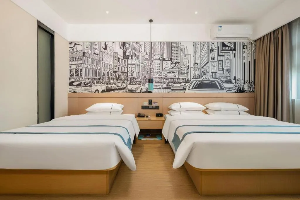 Bed in City Comfort Inn Nanning Shuangyong Road Guangxi Medical University