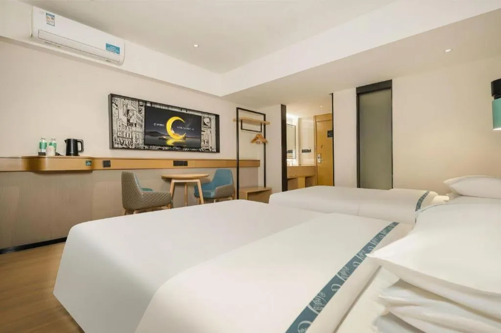 Bed in City Comfort Inn Nanning Shuangyong Road Guangxi Medical University