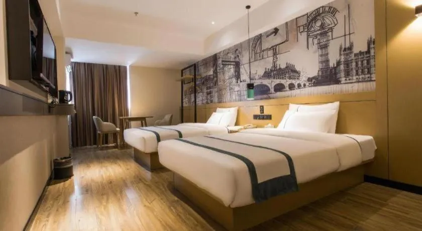 Bed in City Comfort Inn Nanning Shuangyong Road Guangxi Medical University