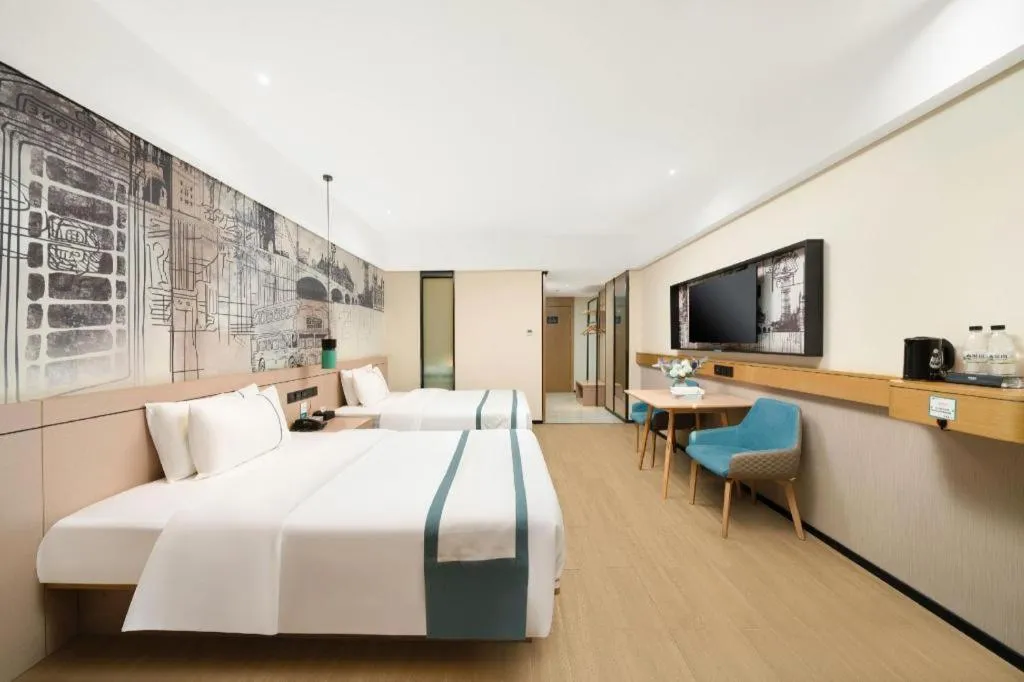 Bed in City Comfort Inn Nanning Shuangyong Road Guangxi Medical University