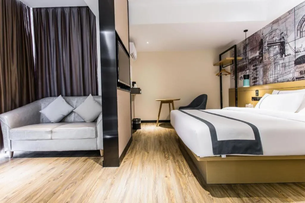 Bed in City Comfort Inn Nanning Shuangyong Road Guangxi Medical University