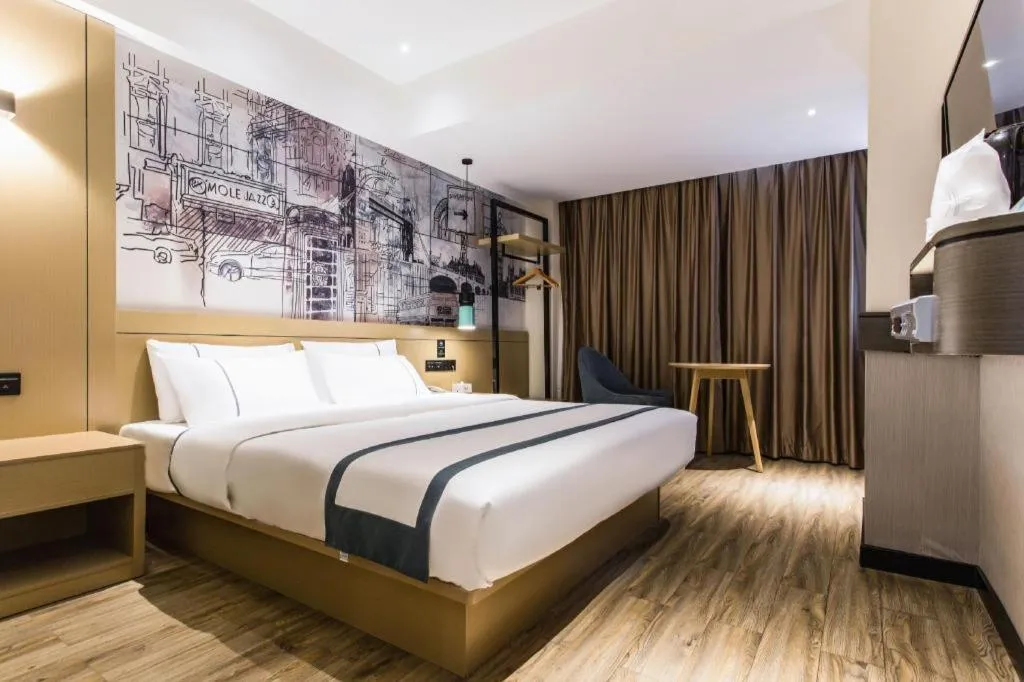 Bed in City Comfort Inn Nanning Shuangyong Road Guangxi Medical University