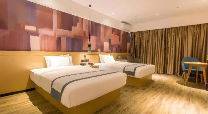 Bed in City Comfort Inn Nanning Kede Zoo Qingchuan Metro Station