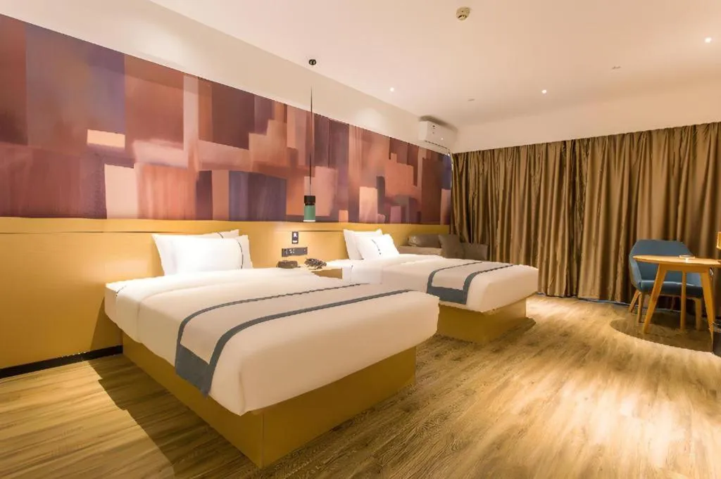 Bed in City Comfort Inn Nanning Kede Zoo Qingchuan Metro Station