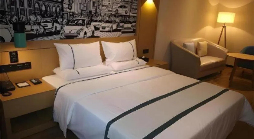 Bed in City Comfort Inn Mianyang Southwest University Of Science And Technology