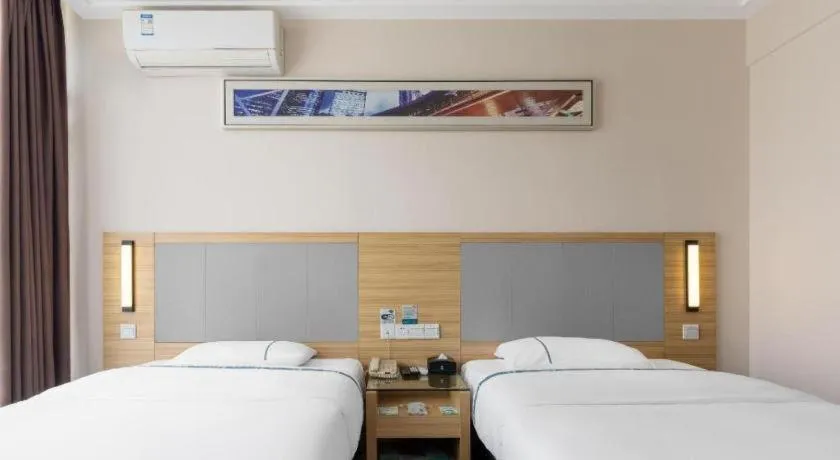Bed in City Comfort Inn Huanggang Macheng Dujuan Huafu