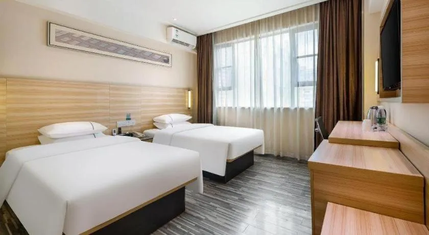Bed in City Comfort Inn Baise Xilin Time Square