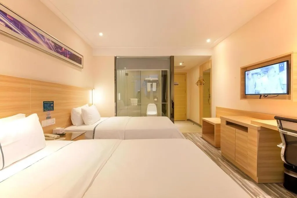 Bed in City Comfort Inn Changsha Yuelu Mountain Hunan University Central South University