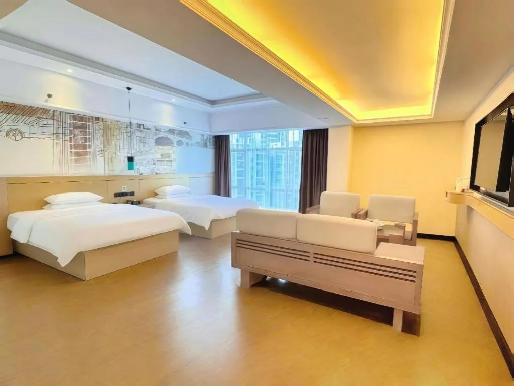 Bed in City Comfort Inn Huizhou Longmen