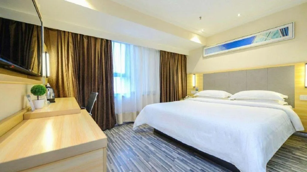 Bed in City Comfort Inn Chengdu Hongpailou Wuhou Avenue Metro Station